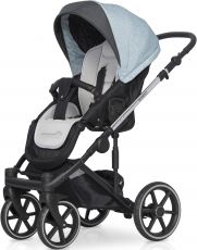 Детская коляска 2 в 1 Expander Exeo 03 Ocean (черная ткань – св. голубая ткань)